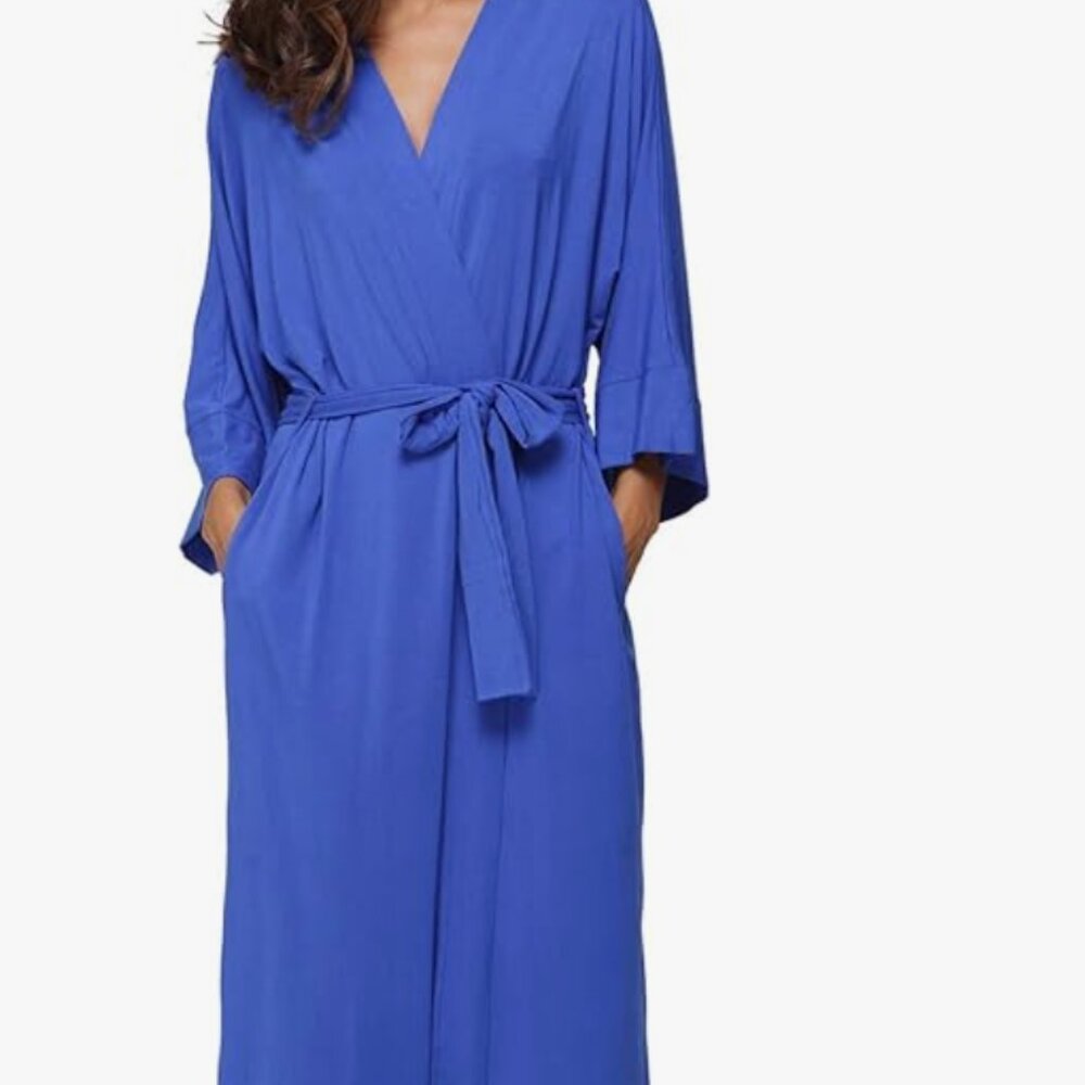 LulaRoe Floor Length Size Small Navy Blue Robe